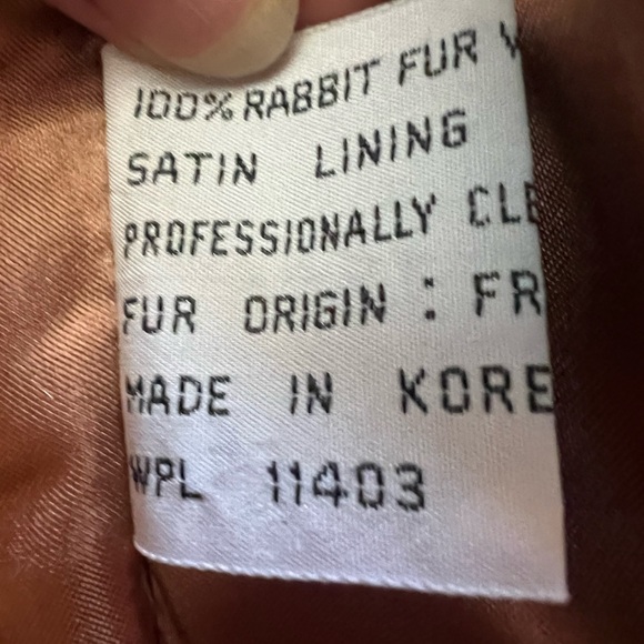 SOLD Rabbit Fur Cropped Jacket - Picture 3 of 5